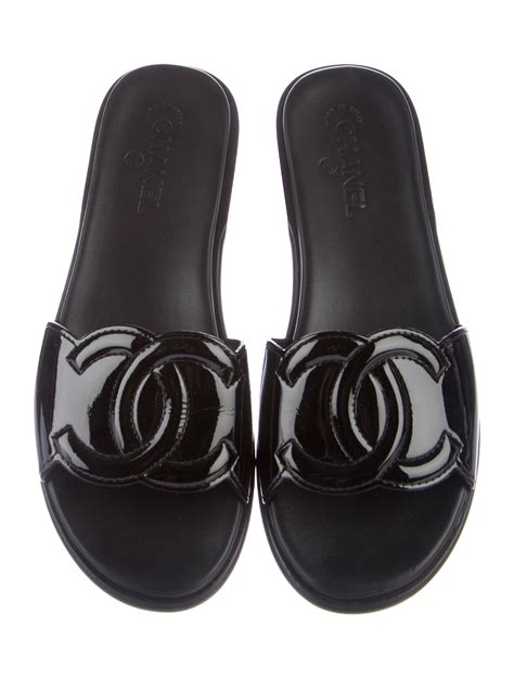 chanel slides cheap|Chanel slides for women.